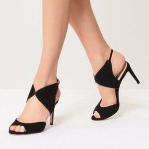 LK Bennett - Cecilia Peep Suede Heels (38EU)